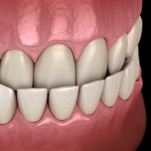 Couple smiling at each other while eating in kitchen